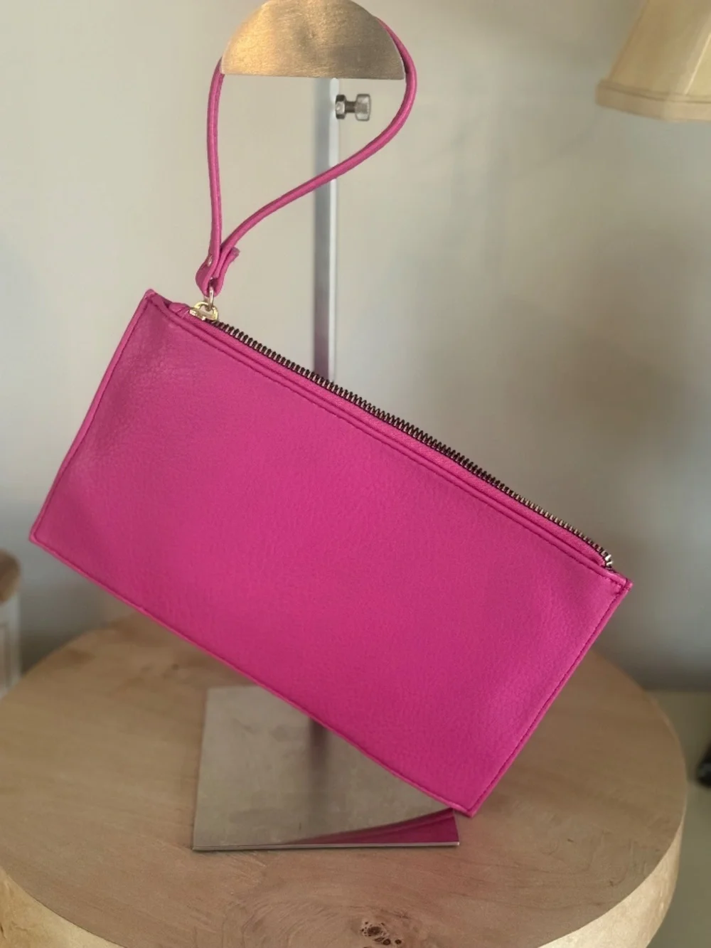 Juicy Couture "Pleats Please" Faux leather wristlet - Picture 2 of 5
